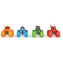 Monster Jam Tough Threads 1:64 Diecast Trucks 4-Pack + Free Activity Book