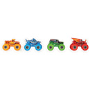 Monster Jam Tough Threads 1:64 Diecast Trucks 4-Pack + Free Activity Book