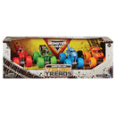 Monster Jam Tough Threads 1:64 Diecast Trucks 4-Pack + Free Activity Book