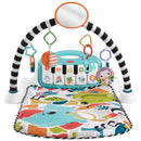 Fisher-Price Glow & Grow Kick & Play Piano Baby Gym Blue + Free Activity Book