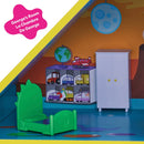 Peppa Pig Wooden Play House Peppa & Baby Evie Set + Free Activity Book