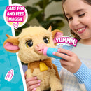 FurReal Maggie the Feed & Follow Cow Interactive Plush Pet Toy + Free Activity Book