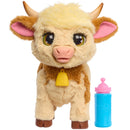 FurReal Maggie the Feed & Follow Cow Interactive Plush Pet Toy + Free Activity Book