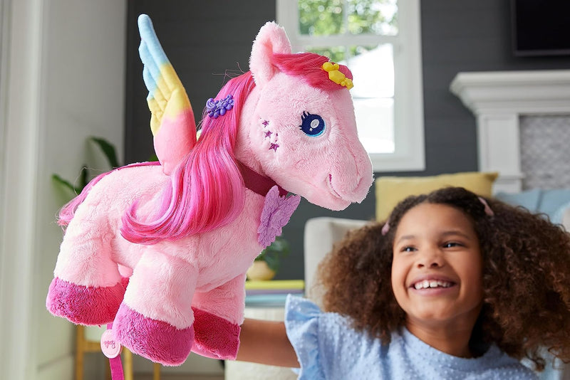 Barbie  Touch of Magic Walk & Flutter Pegasus Plush Toy