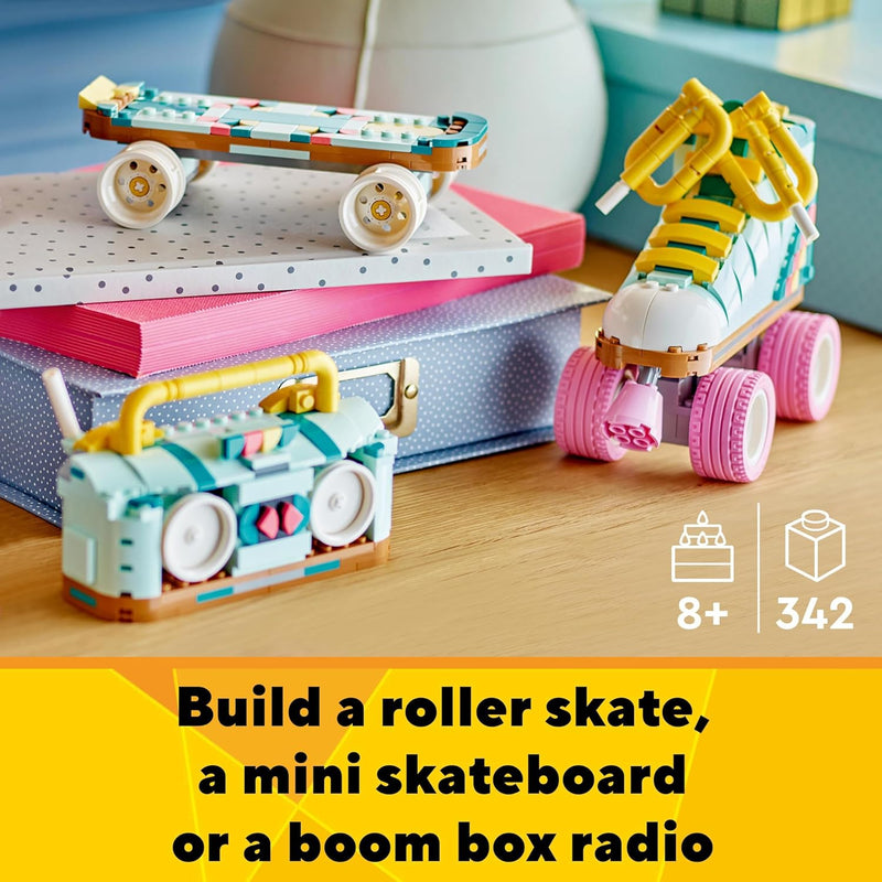 Lego Creator 31148 3In1 Retro Roller Skate to Mini Skateboard Toy to Boom Box Radio