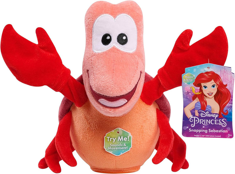 Disney Princess Snapping Sebastian Feature Plush Toy