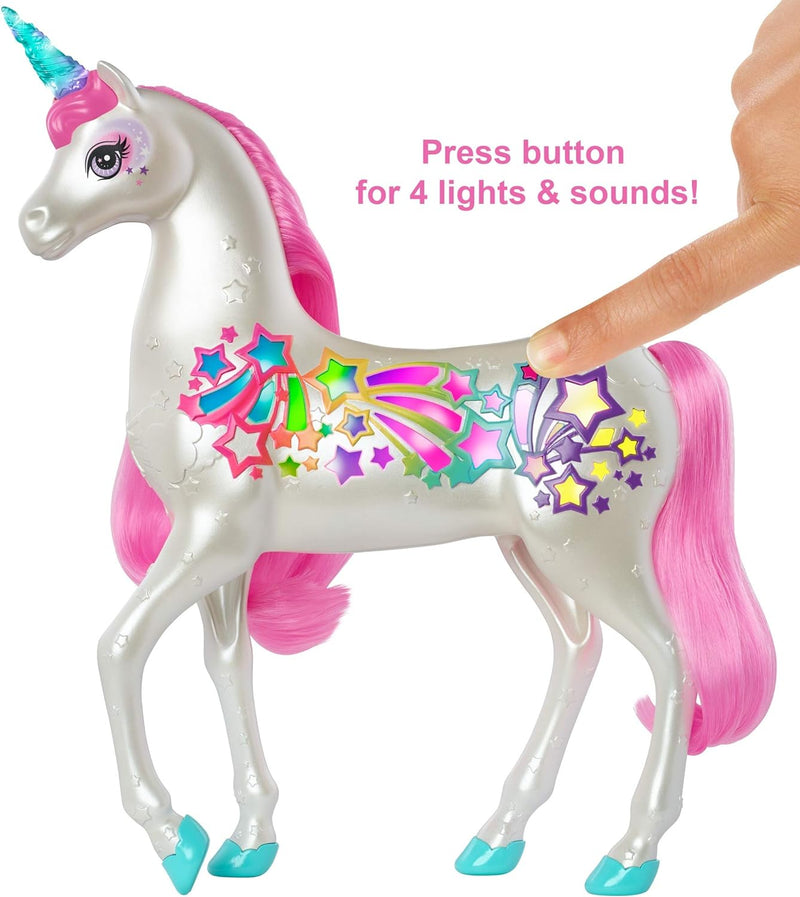 Barbie Dreamtopia Brush 'N Sparkle Unicorn with Lights and Sounds