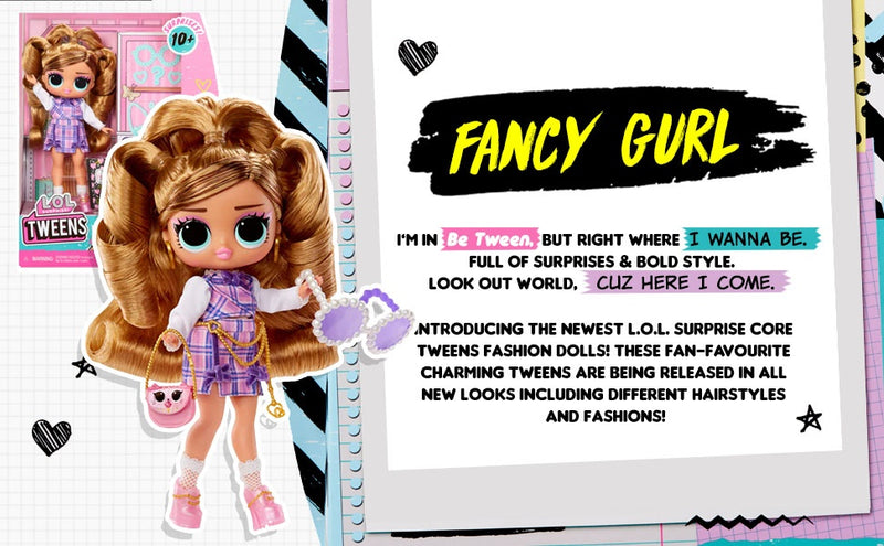 L.O.L. Surprise! Tweens Fancy Gurl Doll + Free Activity Book