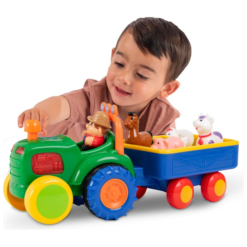 Big Steps Old MacDonald Tractor & Trailer + Free Activity Book