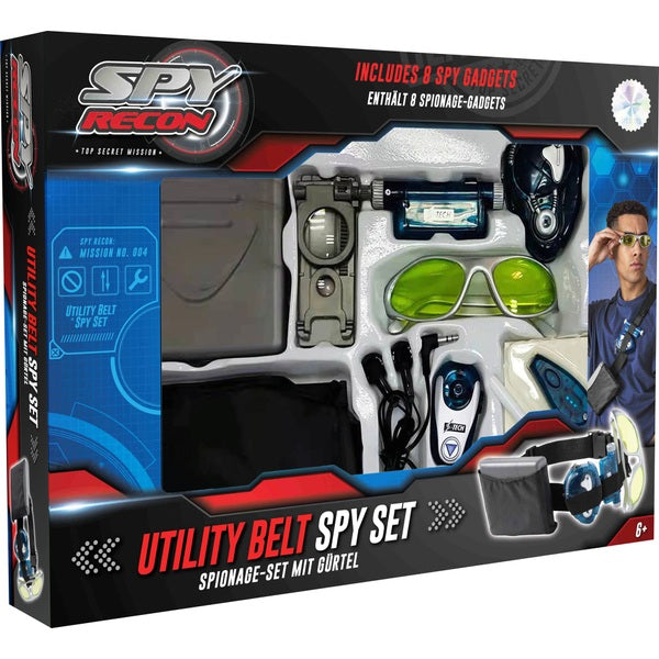 Spy Recon Utility Belt Spy Set with Night Vision Glasses