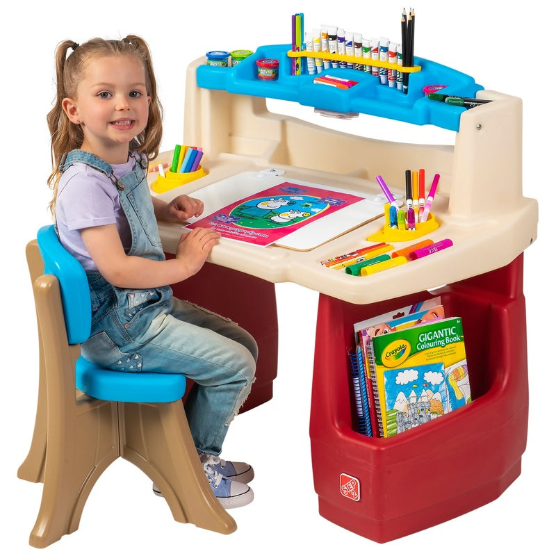 Step2 Art Activity Desk Deluxe Playset + Free Activity Book