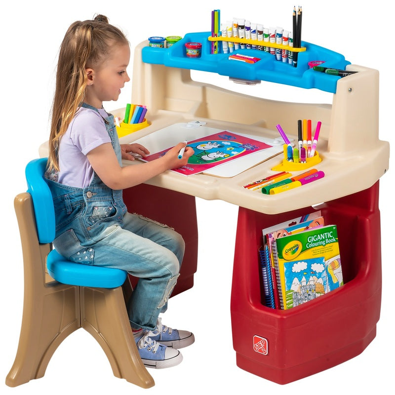 Step2 Art Activity Desk Deluxe Playset + Free Activity Book
