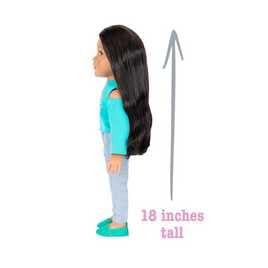 Kids DesignaFriend Zoey Fashion Doll - 18inch/46cm For 3 Yrs+