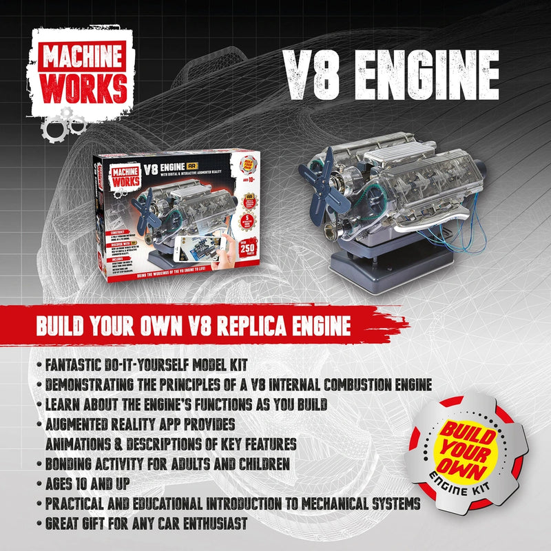 Machine Works V8 Model Engine Creative Educational Playset