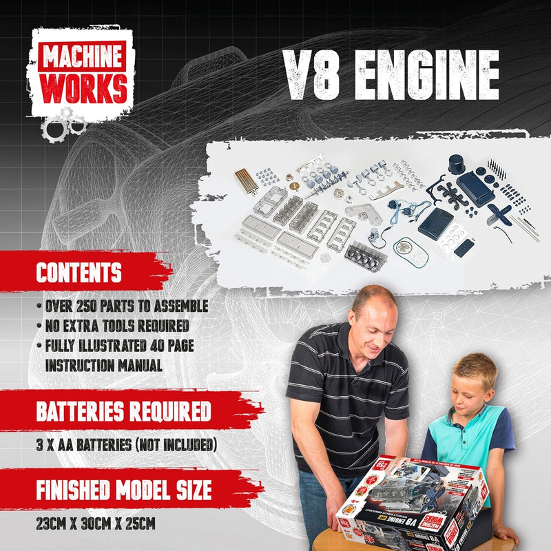 Machine Works V8 Model Engine Creative Educational Playset