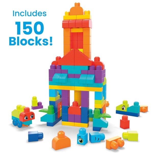 Mega Bloks First Builders 150 Piece Bigger Building Bag Playset