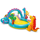 Intex Dinoland Paddling Pool Play Centre with Slide & Sprayer | Kids Inflatable Garden Pool