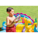Intex Dinoland Paddling Pool Play Centre with Slide & Sprayer | Kids Inflatable Garden Pool