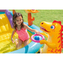 Intex Dinoland Paddling Pool Play Centre with Slide & Sprayer | Kids Inflatable Garden Pool