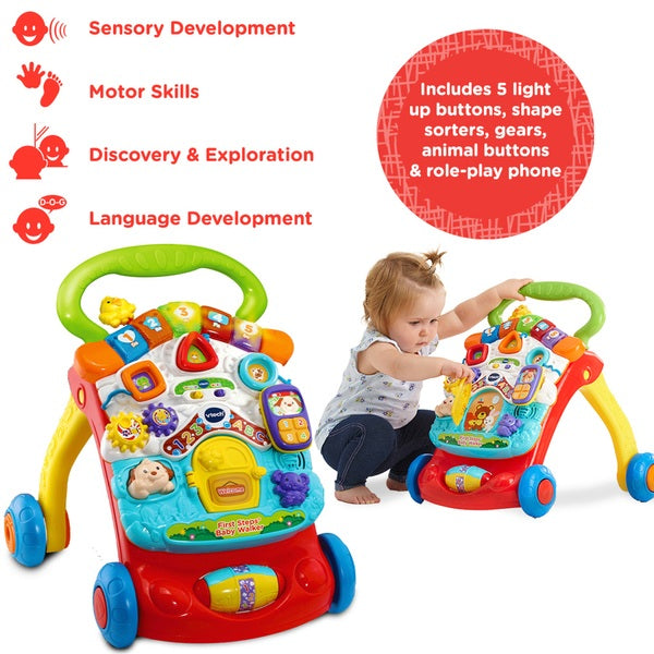 VTech First Steps Baby Walker Red