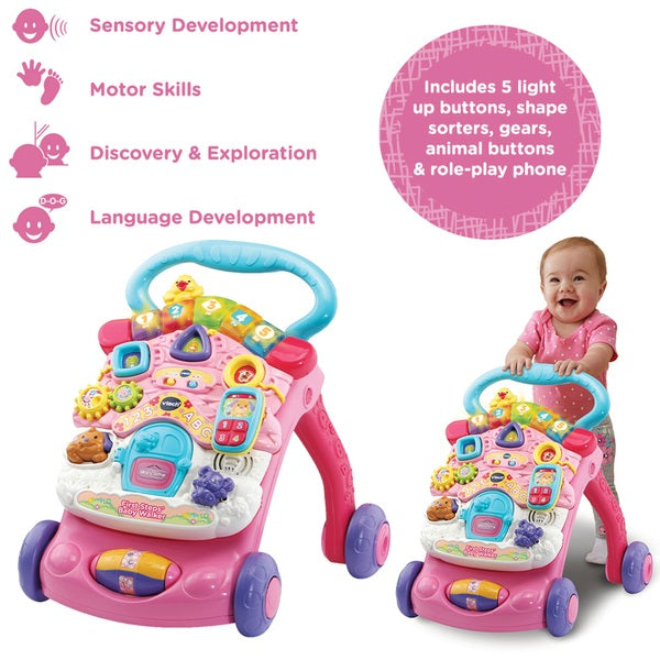 VTech First Steps Baby Walker Pink