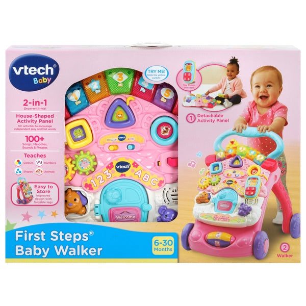 VTech First Steps Baby Walker Pink