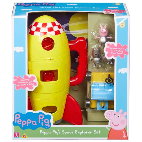 Peppa Pig Space Explorer Set with Moon buggy and 3 figures