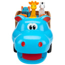 Big Steps Hippo Truck Safari Animals Playset + Free Activity Book