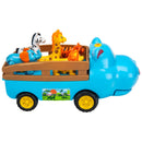 Big Steps Hippo Truck Safari Animals Playset + Free Activity Book
