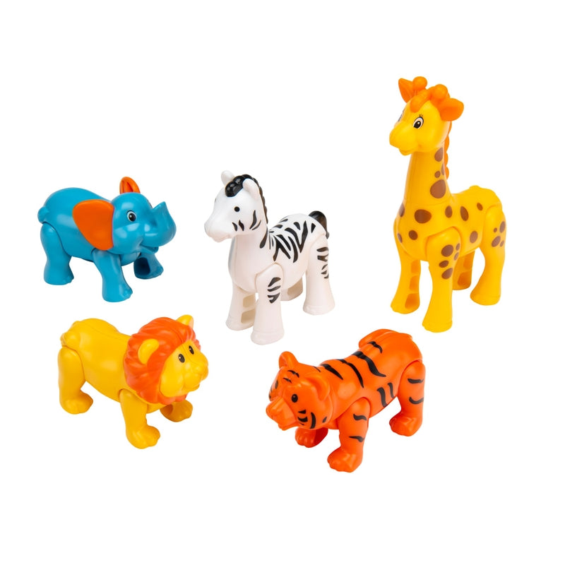 Big Steps Hippo Truck Safari Animals Playset + Free Activity Book