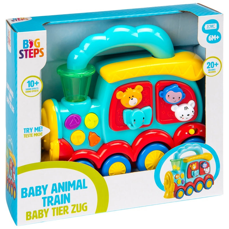 Big Steps Baby Animal Train + Free Activity Book