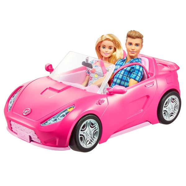 Barbie Dress Up and Go Closet and Convertible Car with 2 Dolls