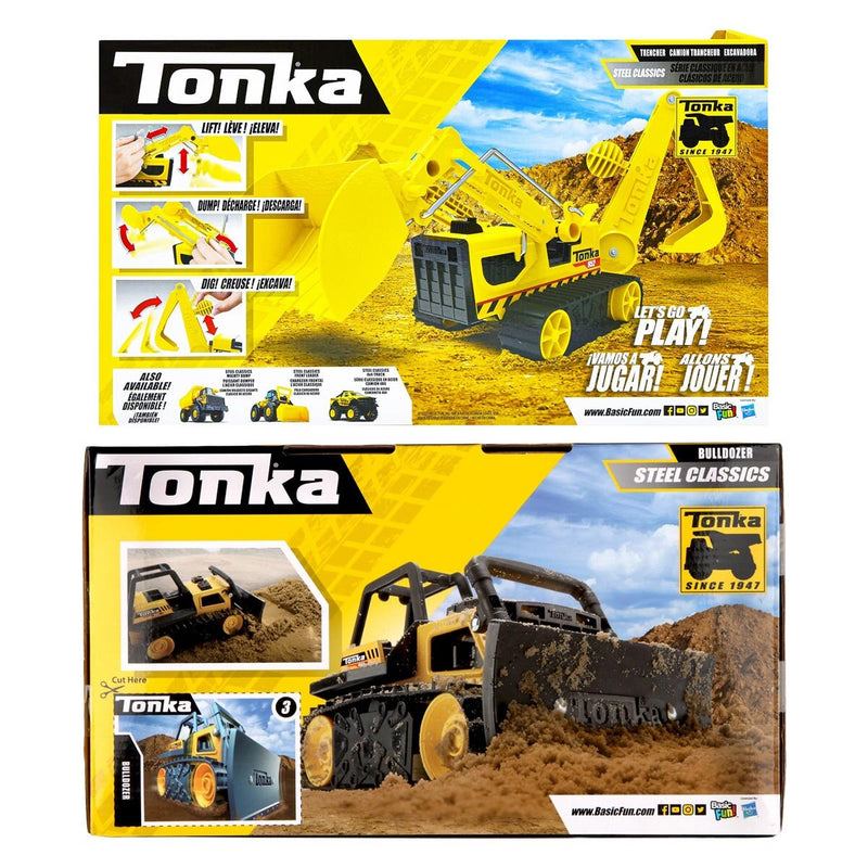 Tonka Steel Classics Trencher & Bulldozer Bundle (3+ Years)