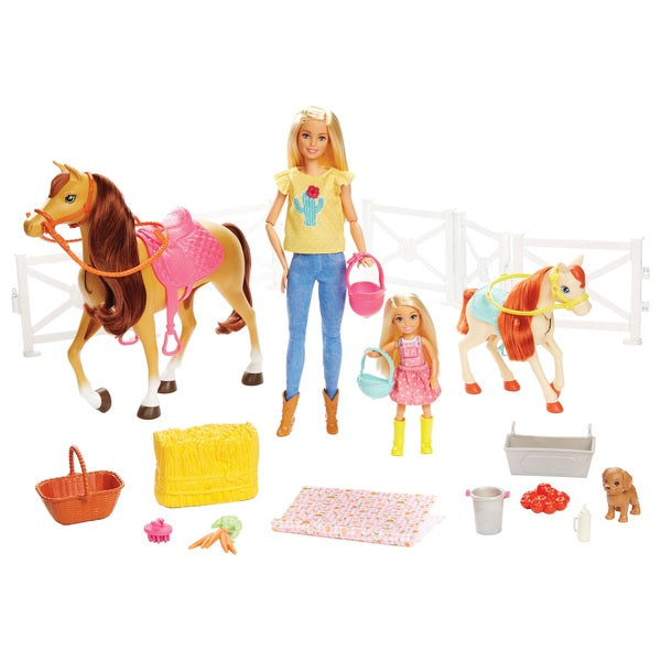 Barbie Hugs 'n' Horses Playset For 3yrs +