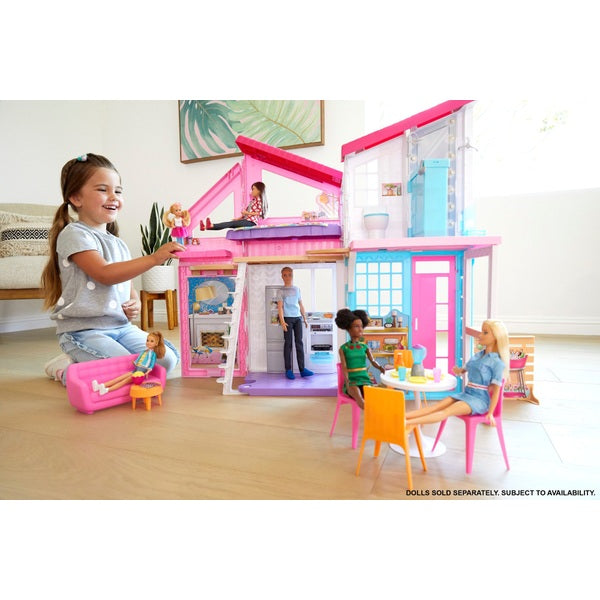 Barbie Malibu House with 6 Rooms and 25 Accessories