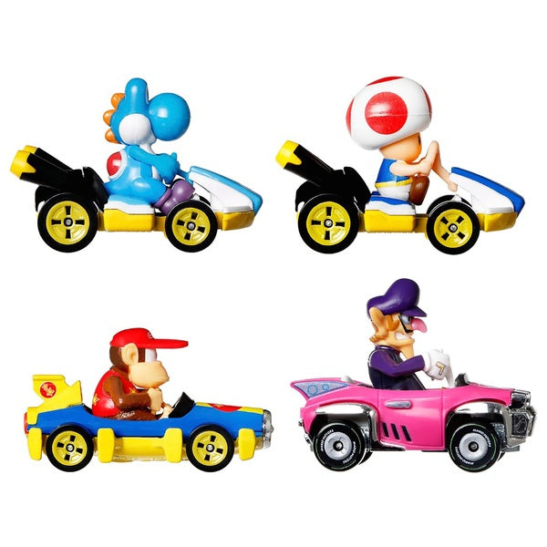 Hot Wheels Mario Kart Diecast 4-Pack Assortment