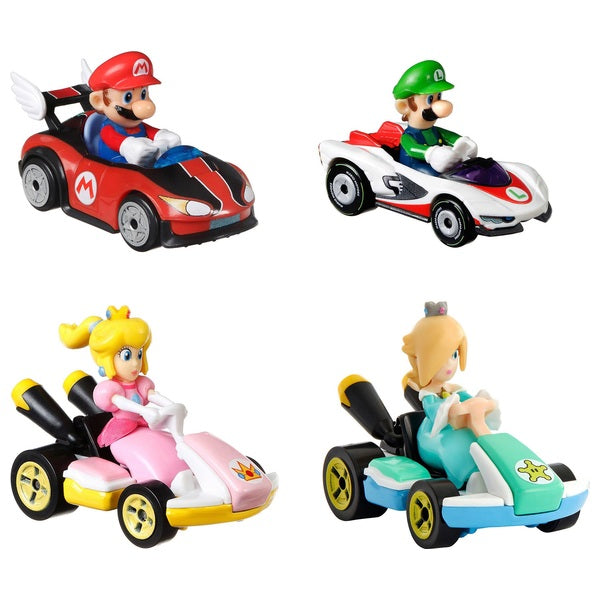 Hot Wheels Mario Kart Diecast 4-Pack Assortment