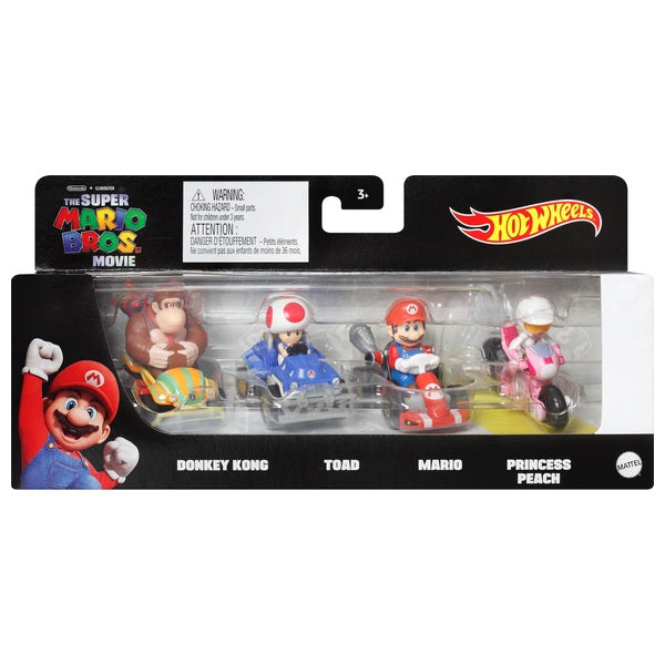 Hot Wheels Mario Kart Diecast 4-Pack Assortment