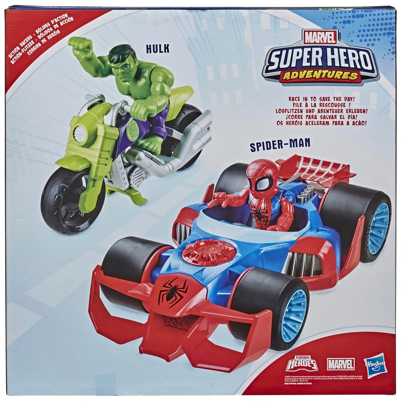 Playskool Heroes Marvel Super Hero Adventures 13cm Action Racers Vehicle 2 Pack