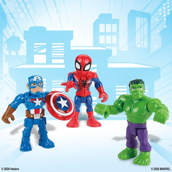 Playskool Heroes Marvel Super Hero Adventures 12.5cm Action Figure 6 Pack