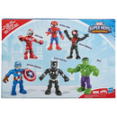 Playskool Heroes Marvel Super Hero Adventures Action Figures 6 Pack + Free Activity Book
