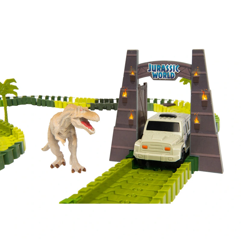 Jurassic World Dinosaur Track Set and 3 Dinosaur Figures