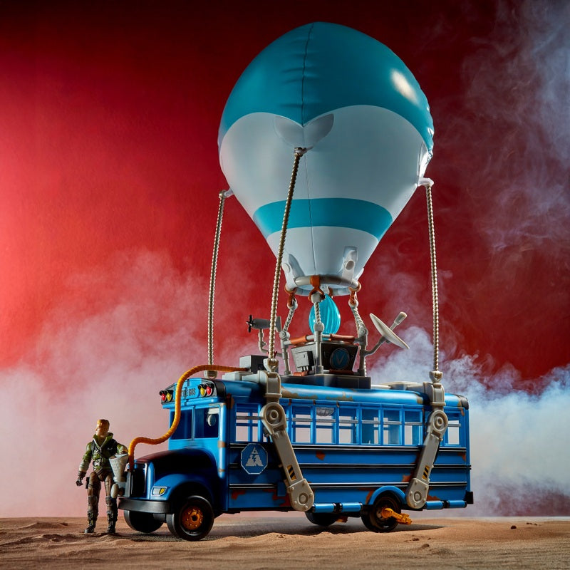 Fortnite Battle Bus with Jonesy Figure + Free Activity Book