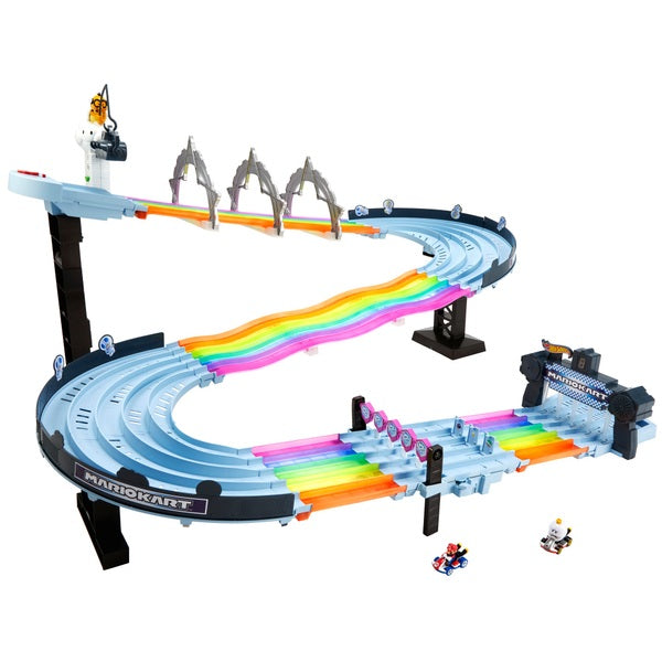 Hot Wheels Mario Kart Rainbow Road Playset with Vehicles