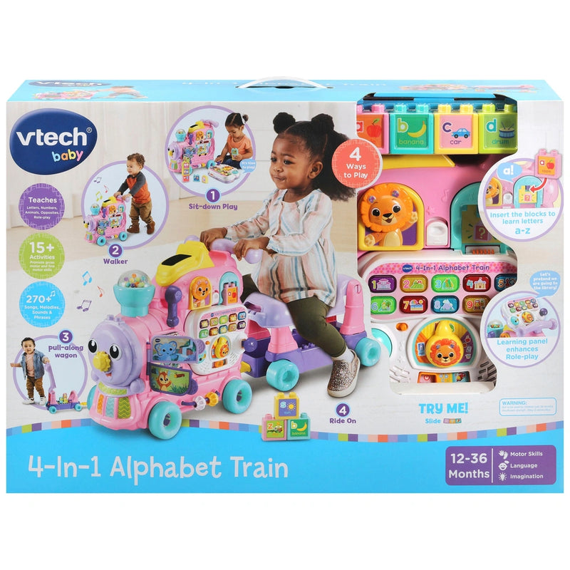 VTech 4-in-1 Alphabet Train Pink