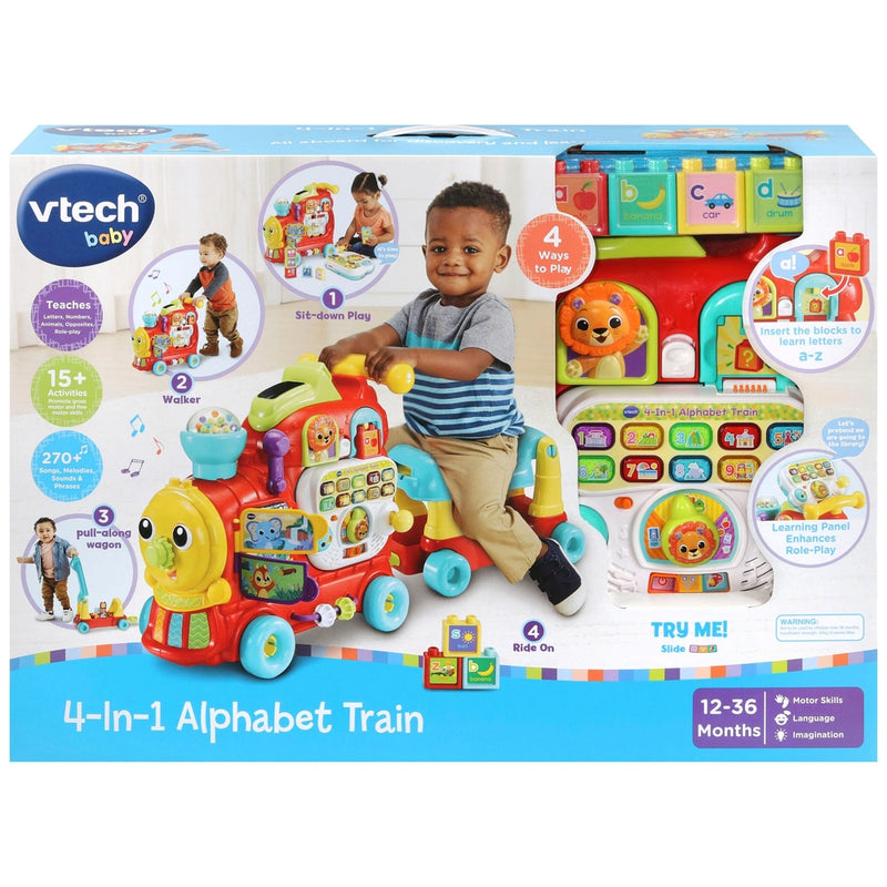 VTech 4-in-1 Alphabet Train Red Ride On