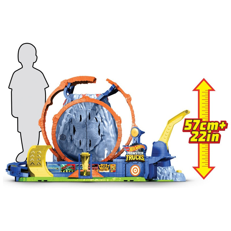 Hot Wheels Monster Trucks Volcano Arena Set + Free Activity Book