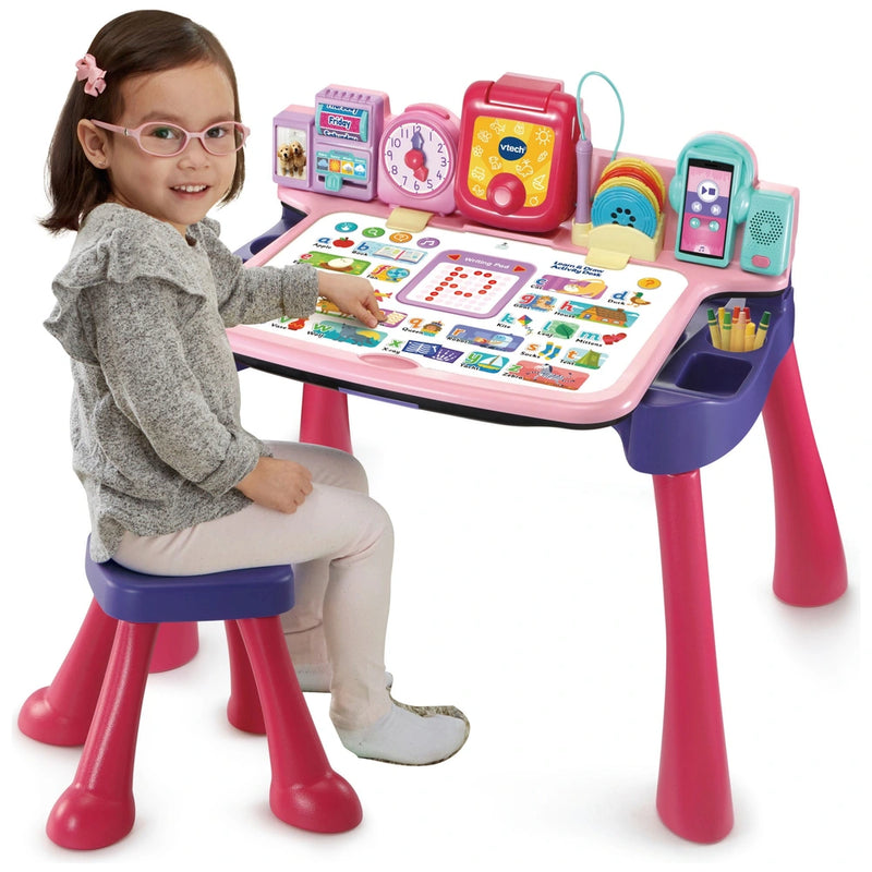 VTech Draw and Learn Activity Desk Pink