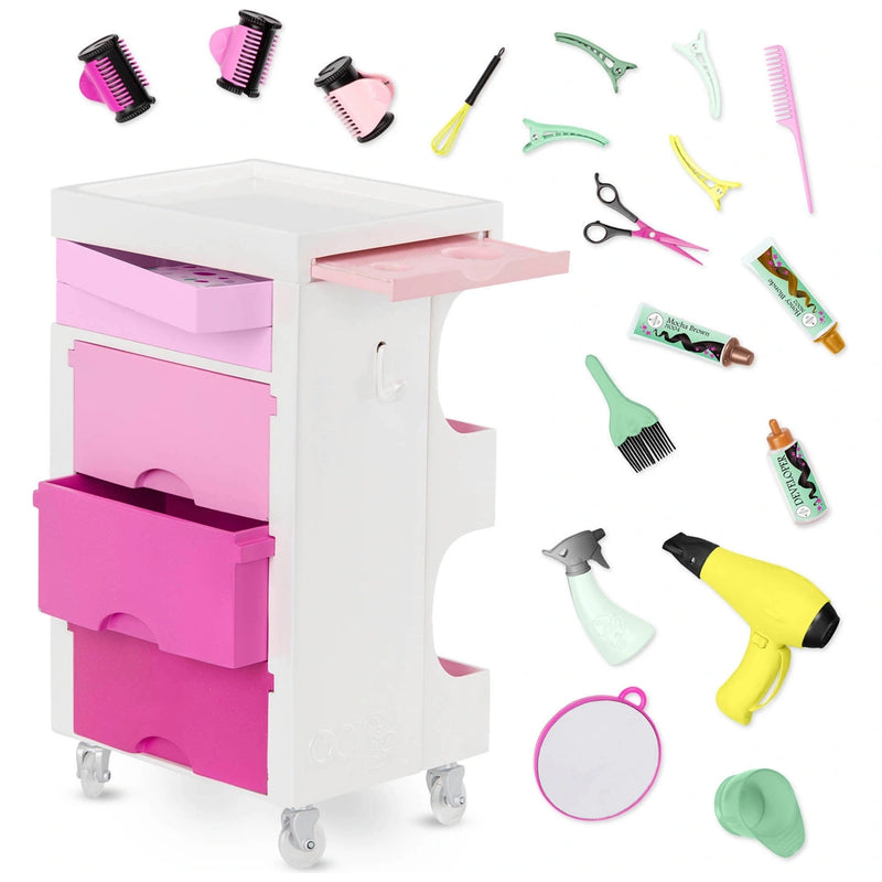 Our Generation Hair Salon Cart Playset