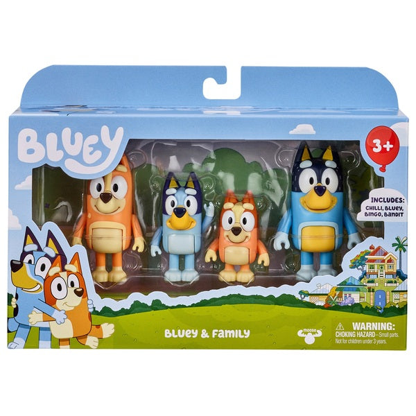 Bluey 4 Pack - Bluey & Family